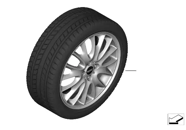 Roda comb.inverno Cross Spoke R114 - 17"