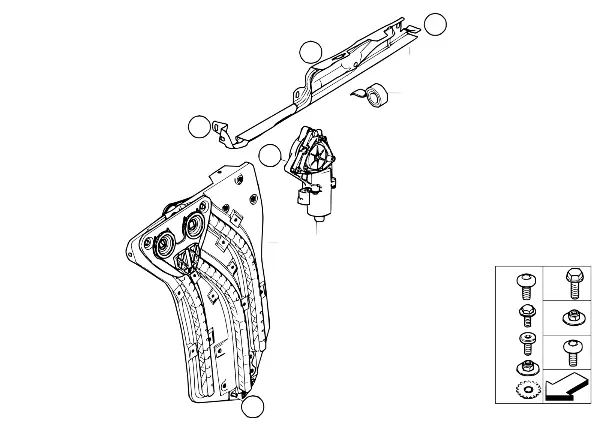 Deurvenstermechanisme achter