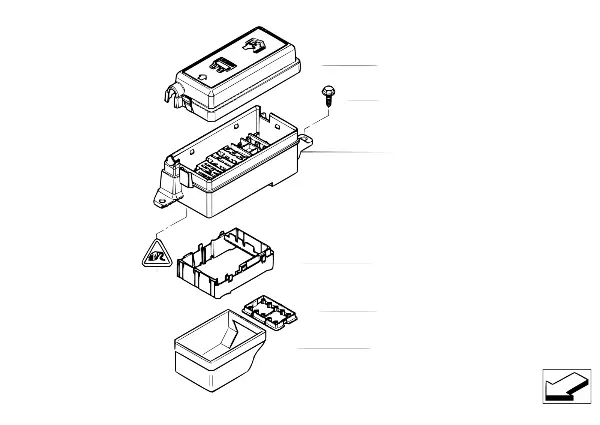 Single compon.,fuse box,engine compartm.