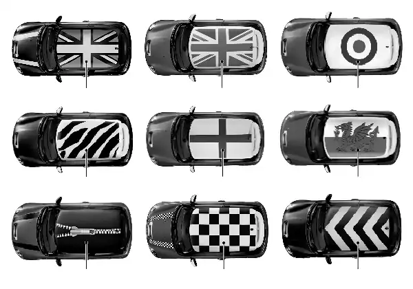 Roof decals