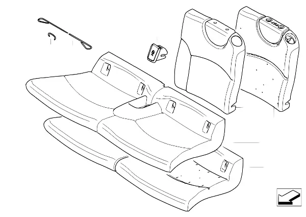 Asiento del. acolch. y tapiz. as. básico