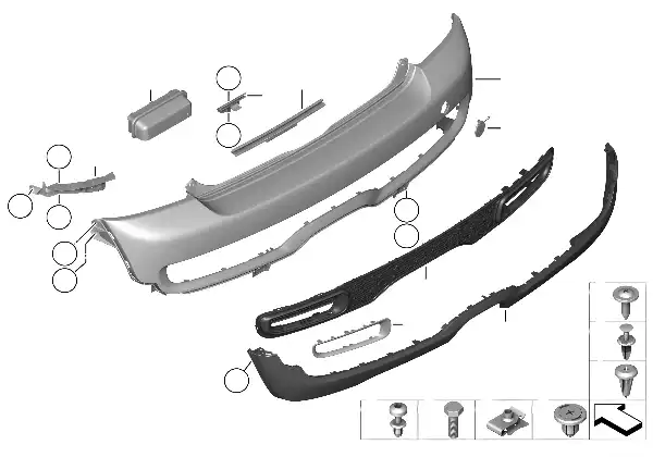 Garniture arrière