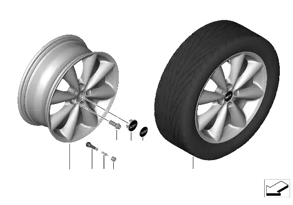 MINI LM wiel Conical Spoke 121