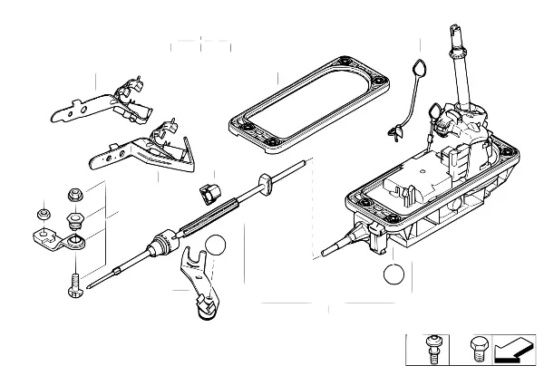 Autom.transmiss.steptronic shift parts