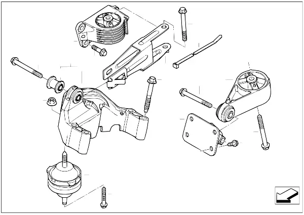 Suspension moteur