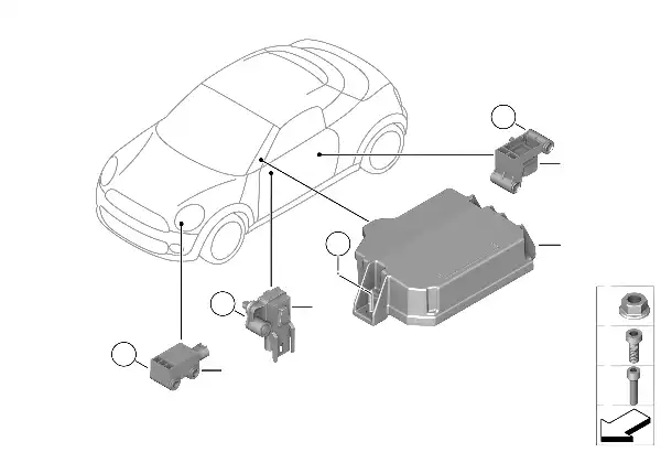 Electric parts airbag