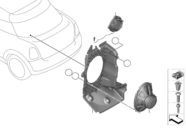 Separate components, speakers, rear