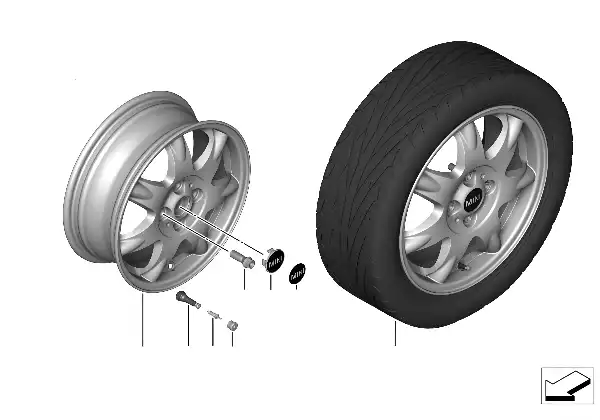Л/с диск MINI Delta Spoke 96