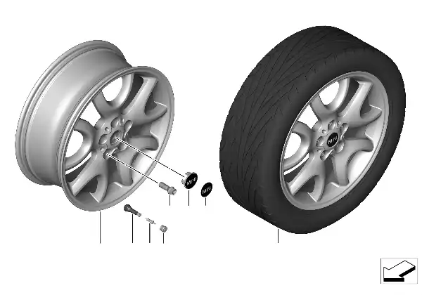 MINI LM-velg Y-Spoke antrac. licht 139