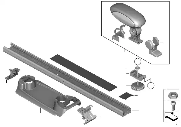 Nachrüstung Mittelarmlehne hinten