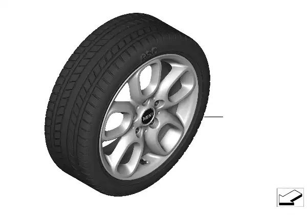 Spike/SC komple kış tekerl.Style 494-16"