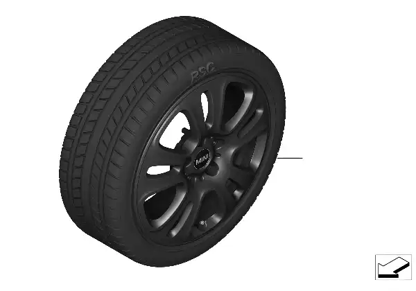 Komple kış tekerl.Double Spoke 510 - 17"