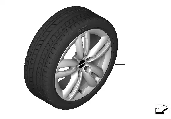Spike/SC komple kış tekerl.Style 501-17"