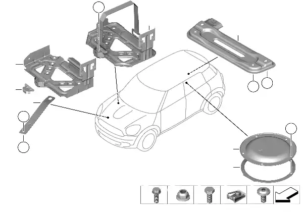 Pièces de montage carrosserie