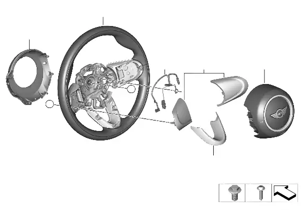 Airbag do volante desportivo