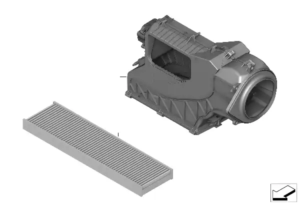 Mikrofilter/Gehäuseteile