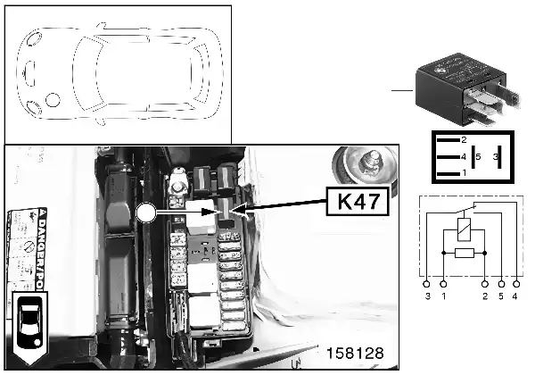 Relay, front fog lamp K47