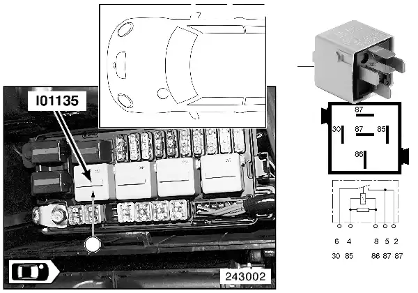 Relay for electric fan, stage 2 I01135