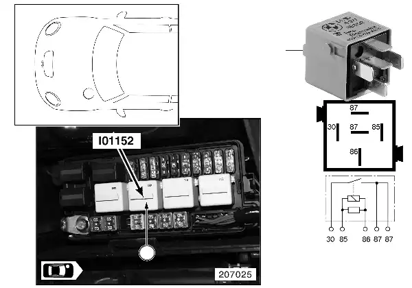Relay for electric fan I01152