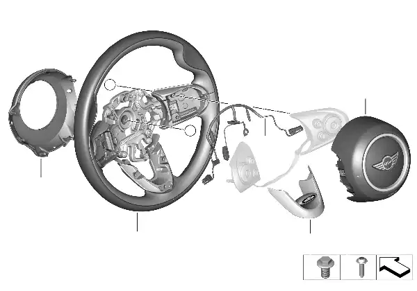 Airbag do volante desportivo MINI Yours