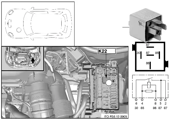 Relä elfläkt 2 motor K22