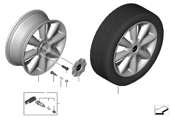 MINI 轻质铝合金轮辋 ConeSpoke 507 - 18''