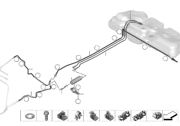 Conduite carburant / filtre à carburant