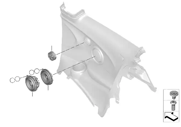 Einzelteile HiFi System hinten