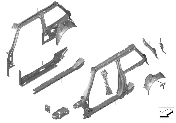 Nervure laterale-pieces separees