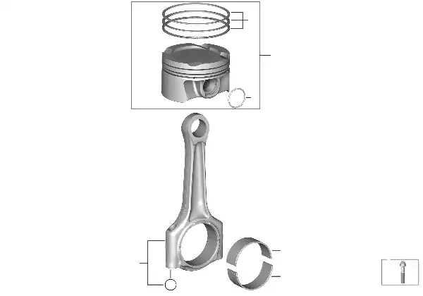 Embiellage-bielle/piston