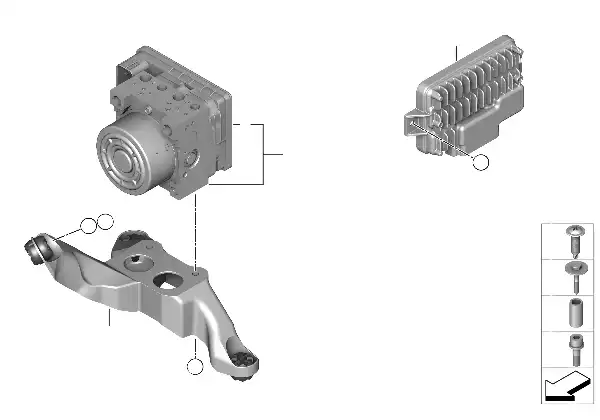 Hydroaggregat DSC/styrdon/hållare