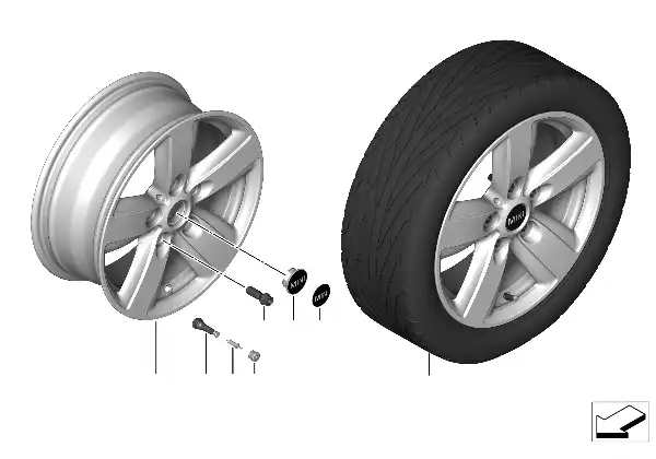 MINI lité kolo 5 Star Air Spoke 140