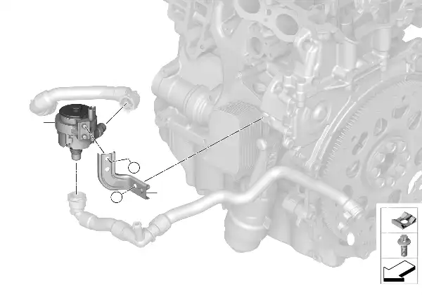 Elektrisk vattenpump / fastsättning
