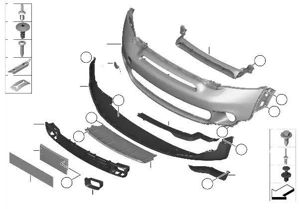Garniture avant