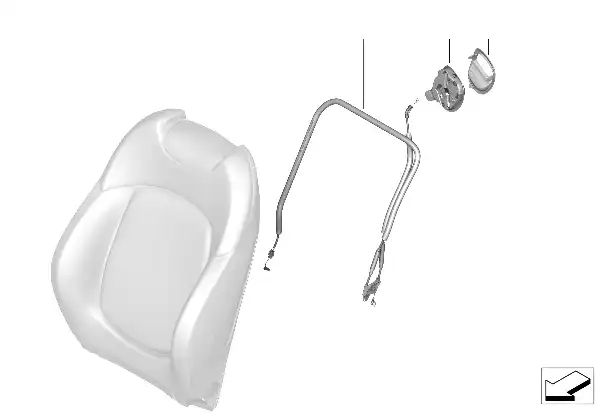Seat, front, backrest trim covers
