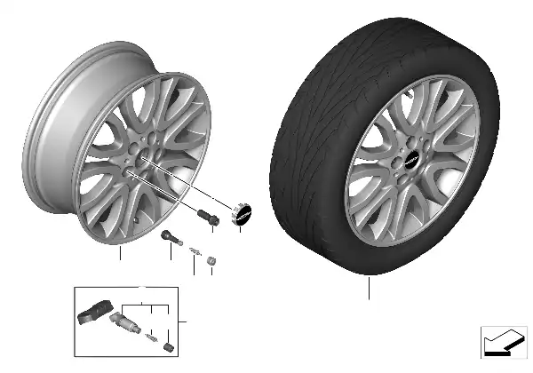 MINI 轻合金轮辋 Vanity Spoke 504 - 18''