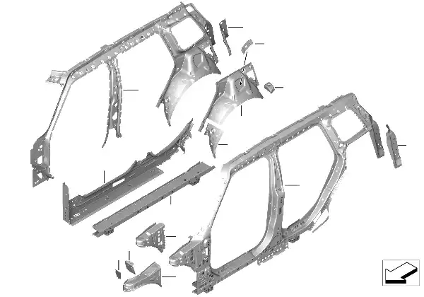 Nervure laterale-pieces separees