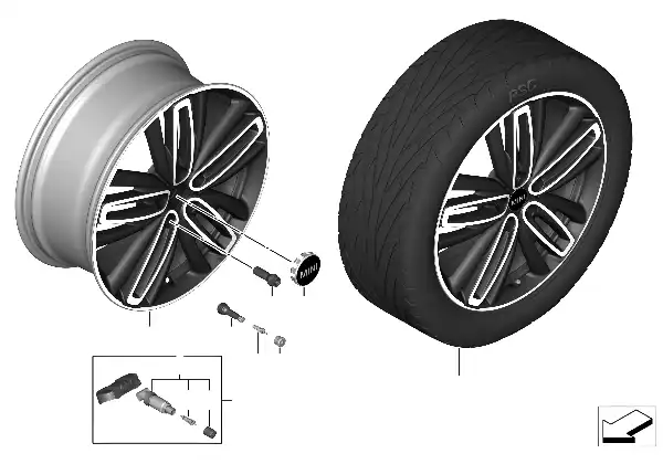 JCW LM roue Radial Spoke 526 - 19"