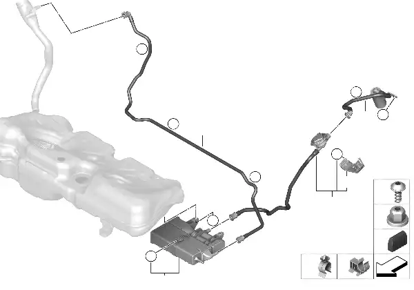 Filtre a charbon act./aeration carburant