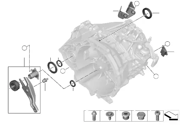 변속기 개별 부품 GS60X60BA