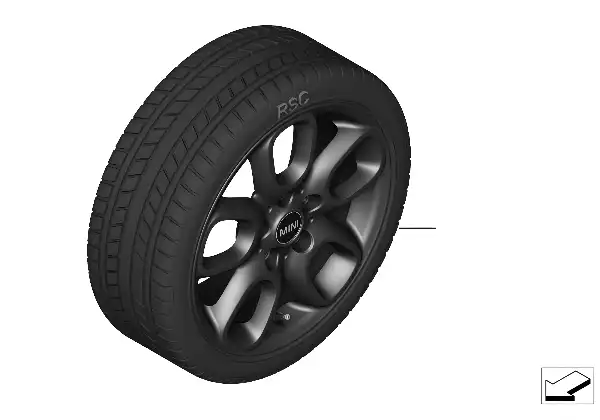 Roue hiver complète Loop Spoke 494 - 16"