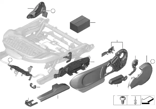 Seat front seat coverings