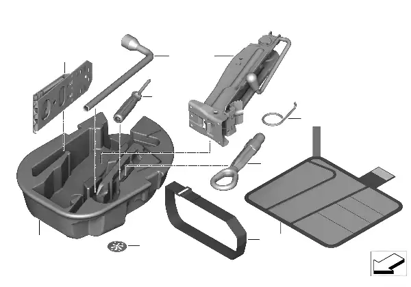 Boordgereedschap/Krik