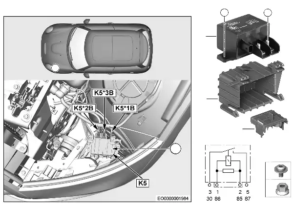 Relä elfläkt motor K5