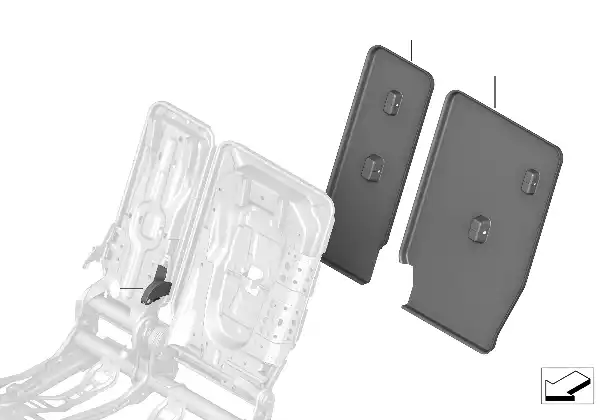 Molduras de respaldo asiento trasero