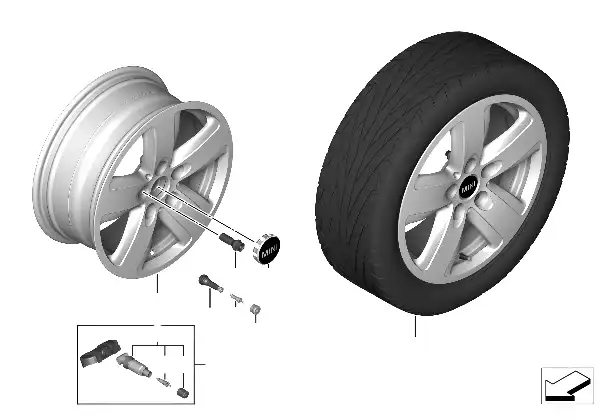 MINI LM-velg Revolite Spoke 517 - 16"