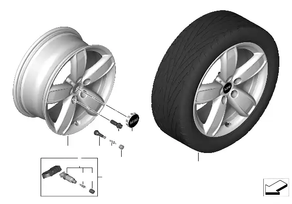 MINI LM-velg Channel Spoke 531 - 17"