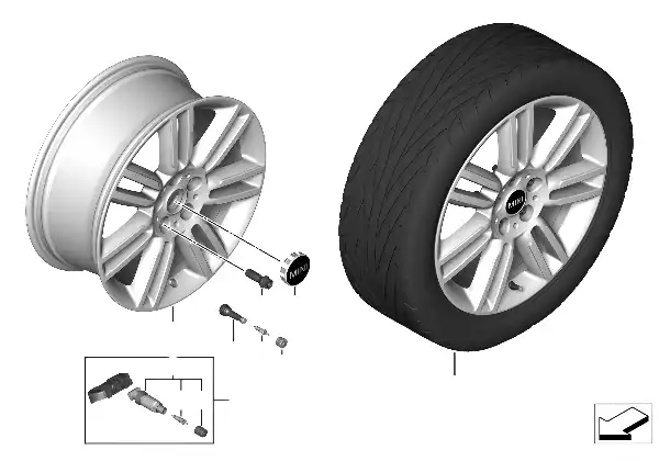 MINI LM-velg Pair Spoke 532 - 18"