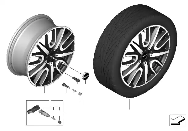 MINI LM-velg JCW Thrill Spoke 529 - 18"