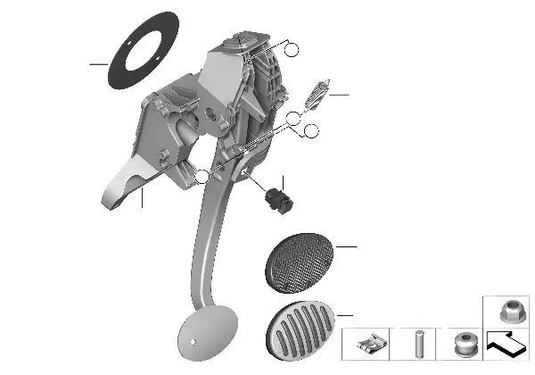 Fusshebelwerk Automatikgetriebe